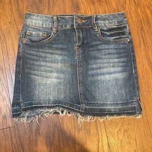 dollhouse denim mini skirt